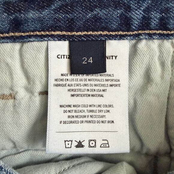 Citizens of Humanity Gaucho Trouser Jeans in Vista Blue Size 24 - Picture 7 of 15
